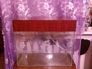 Продам аквариум 55 литров,  новый с крышкой и светом