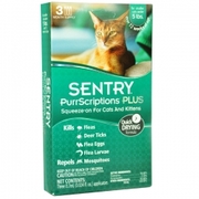 SENTRY ПУРРСКРИПШНС (PurrScriptions) капли от блох и клещей для кошек 